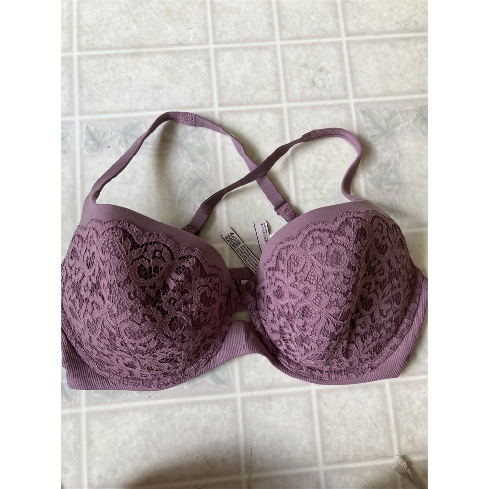 Victoria's Secret Mauve 38DD Body by Victoria lined Demi Lace underwire Bra
